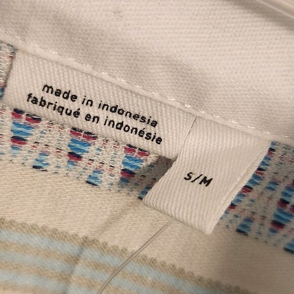 NWT Anthropologie Striped Zip Up Jacket with Hoodie. Size S/M - Picture 8 of 16